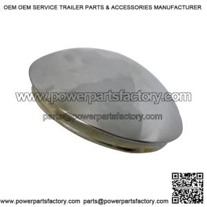 8 in. Chrome Hub Cover for Vintage Golf Carts, Trailers, Go Kart