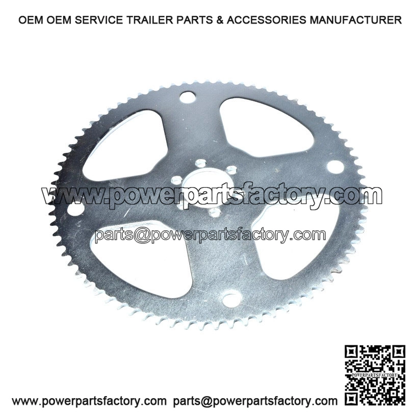 #35 3/8" Pitch 75T 6 holes Sprocket Chain Wheel Drive for Scooter Go-Kart eBike