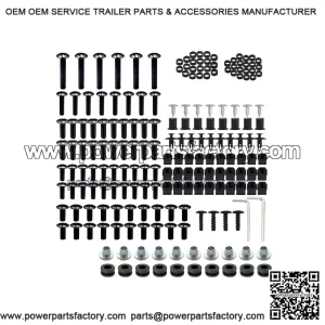 Complete Fairing Bolt Kit ?C Black ?C for Yamaha YZF R6 2008?C2016 ?C Bodywork Screws