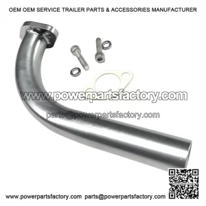 Exhaust Pipe Header For: Monster moto 80cc, Lifan 3HP, Temu 99cc mini bike