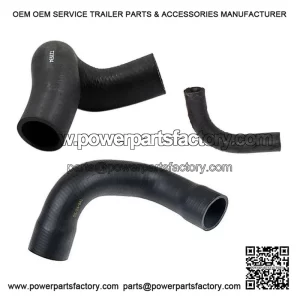Radiator Hose Set: Upper, Lower and Bypass Hoses One New Fits John Deere Models