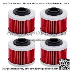 Oil Filters 420256452 4 Packs for Can-Am 990 GS Spyder SE5 RS RT 2008-2012