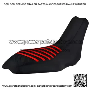Seat Cover ALL BLACK w/ RED RIBS #255A??2006-2008 Polaris Outlaw 450 500 525
