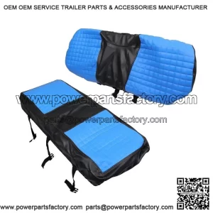 No Staple 2PC RS Type Diamond Golf Cart Seat Cover Kit for Club Car, EZGO, Yamaha