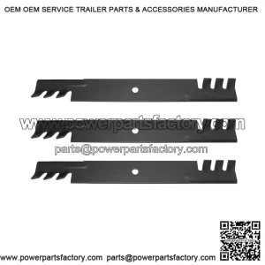 3-Piece Toothed Mower Blade Set 7075770, 21" - Fits Snapper Pro 61 Deck